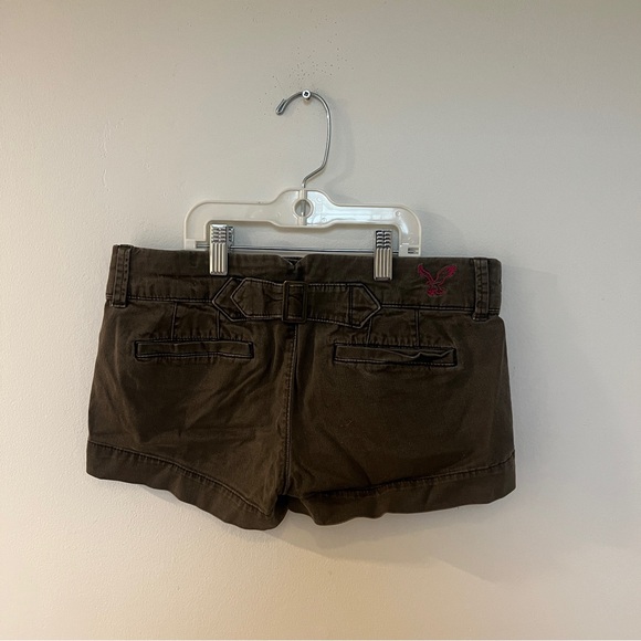 🐻🩳American Eagle - Brown Short Shorts - Size 0 - Picture 5 of 10